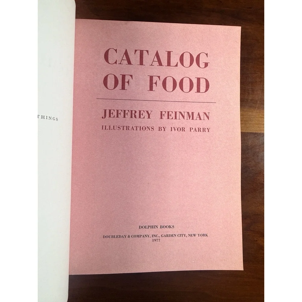 Catalog of Food Feinman, Jeffrey 1977 Paperback